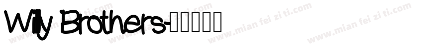 Willy Brothers字体转换